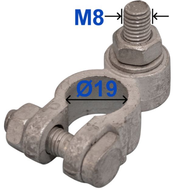 Picture of Battery Terminal | 8mm Lug Type | Pos | Qty:10